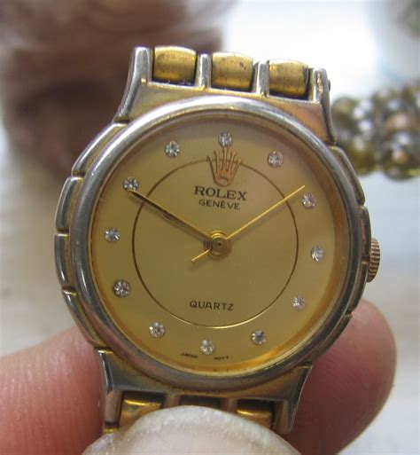 fake rolex quartz japan movt for sale|missing rolex moniker.